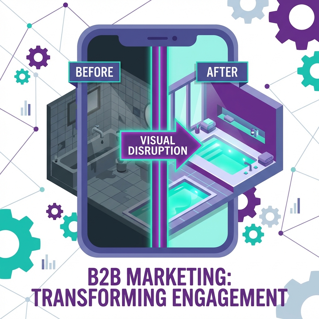 Facebook Ad Before After Illustration